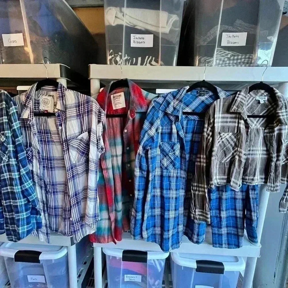 Five ~Plaid~ Shirts - Medium - Picture 3 of 8